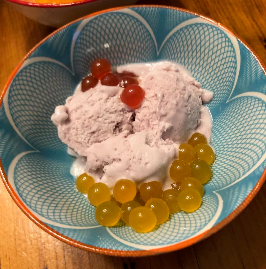 Ice Cream with Fruit Boba Toppings - A Kids' Favorite!