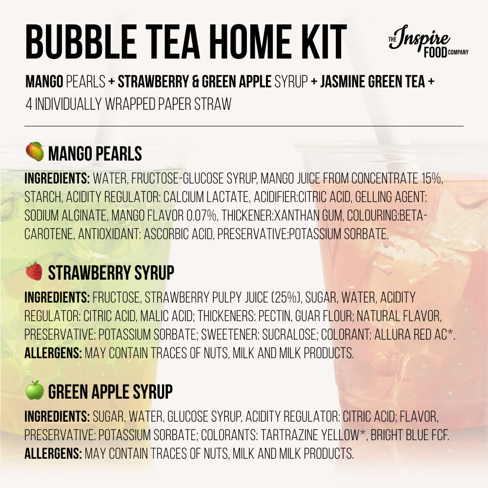 Inspire Set – Coffret de Bubble Tea aux Fruits le Plus Vendus