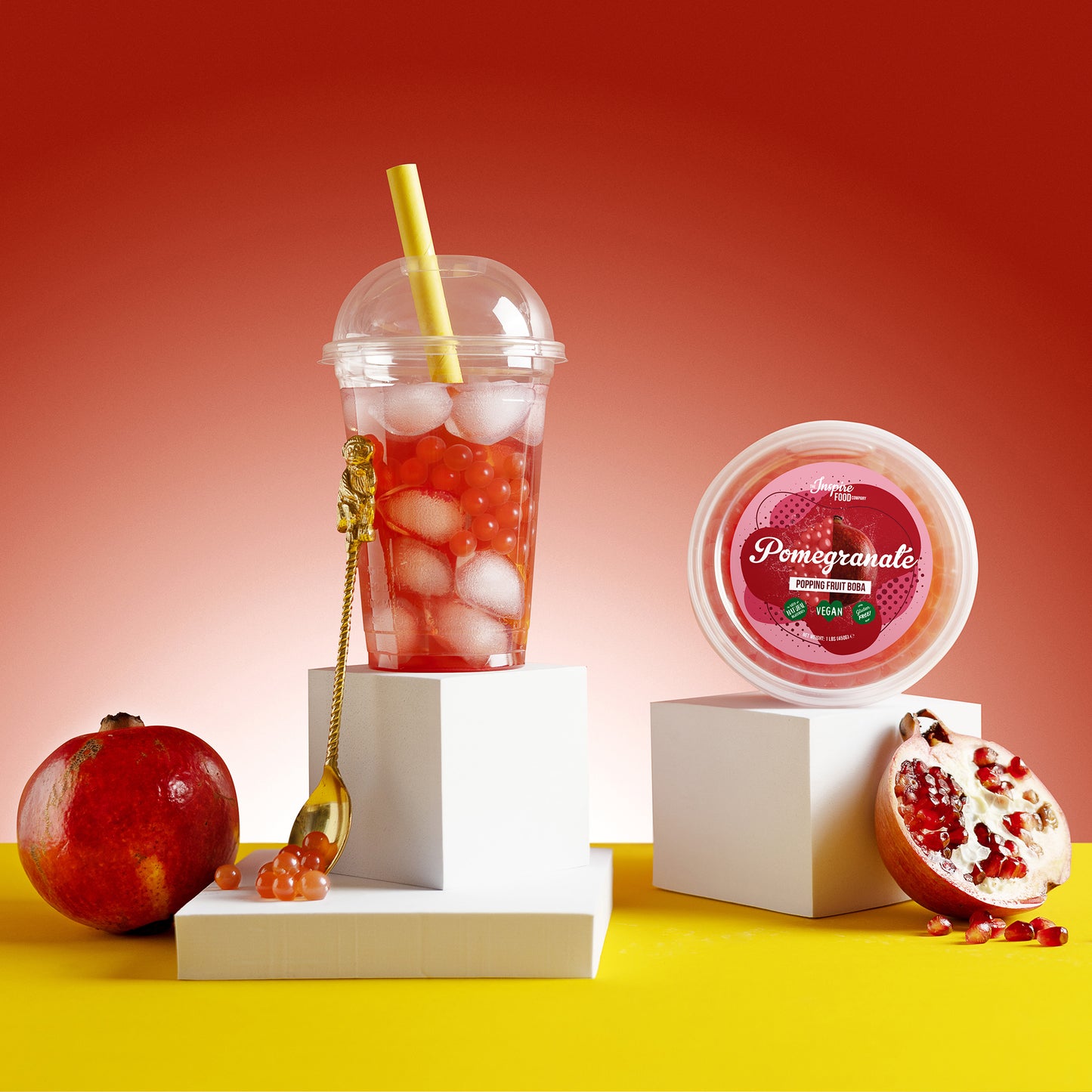 Boba de Granada - Perlas de Fruta