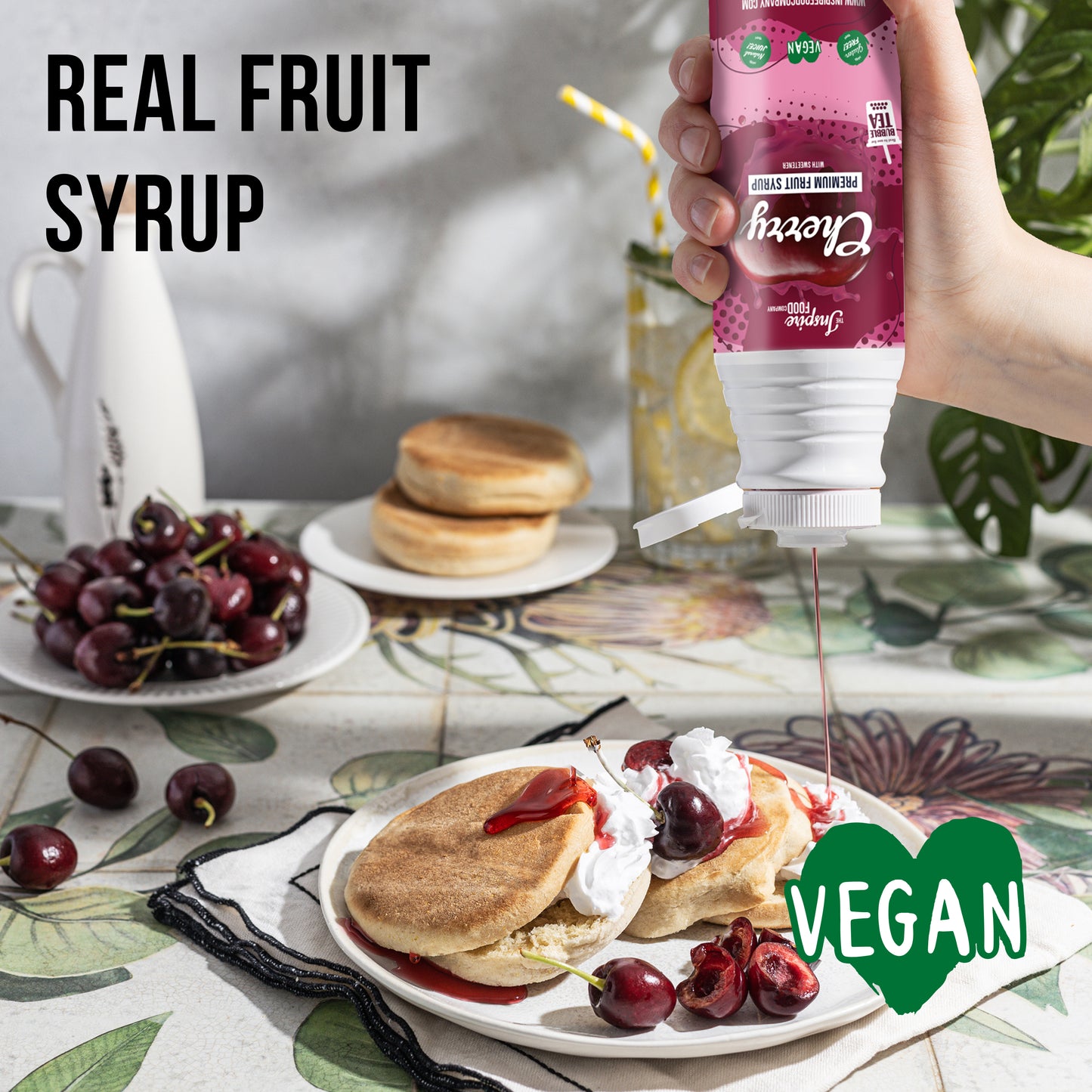 Cherry Fruit Syrup - Natural Colouring
