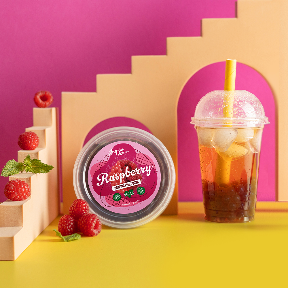 Raspberry Popping Boba - Fruit Pearls