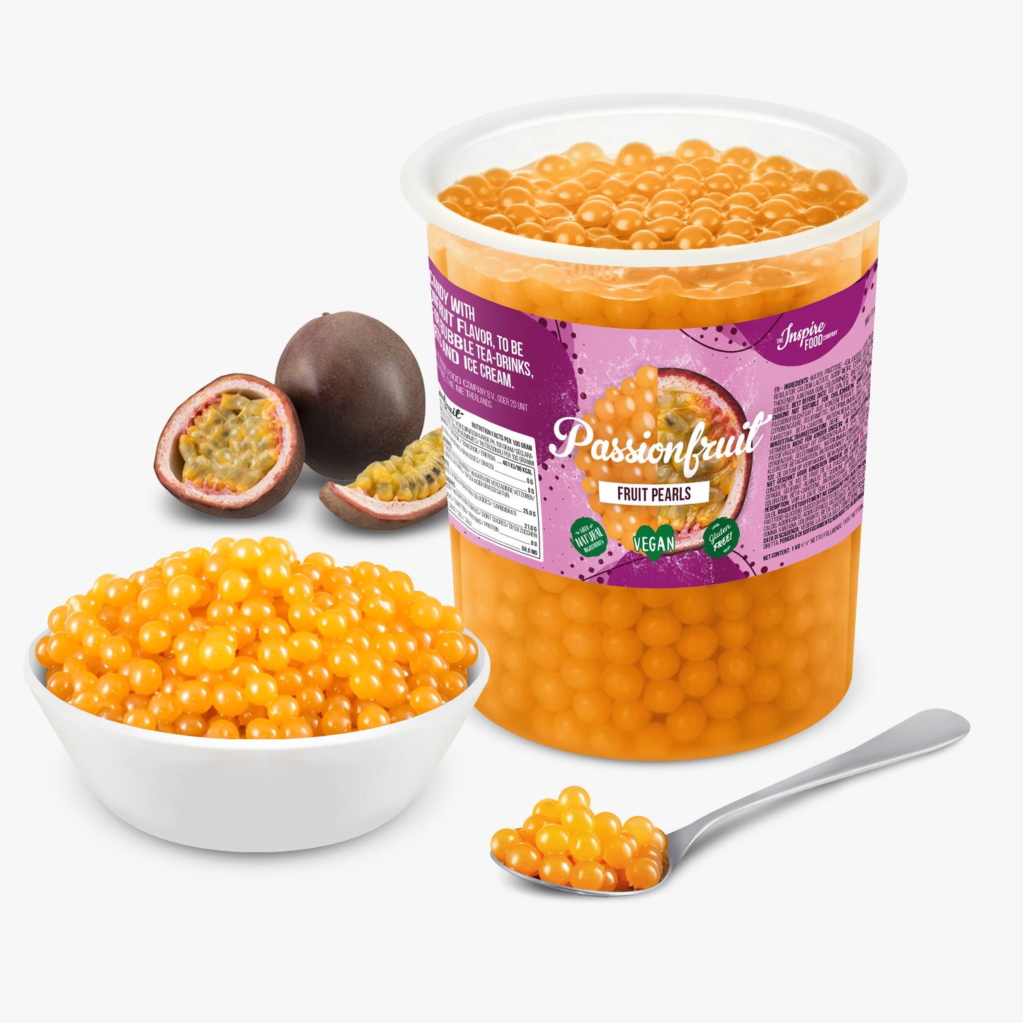 Boba de Fruta de la Pasión - Perlas de Fruta