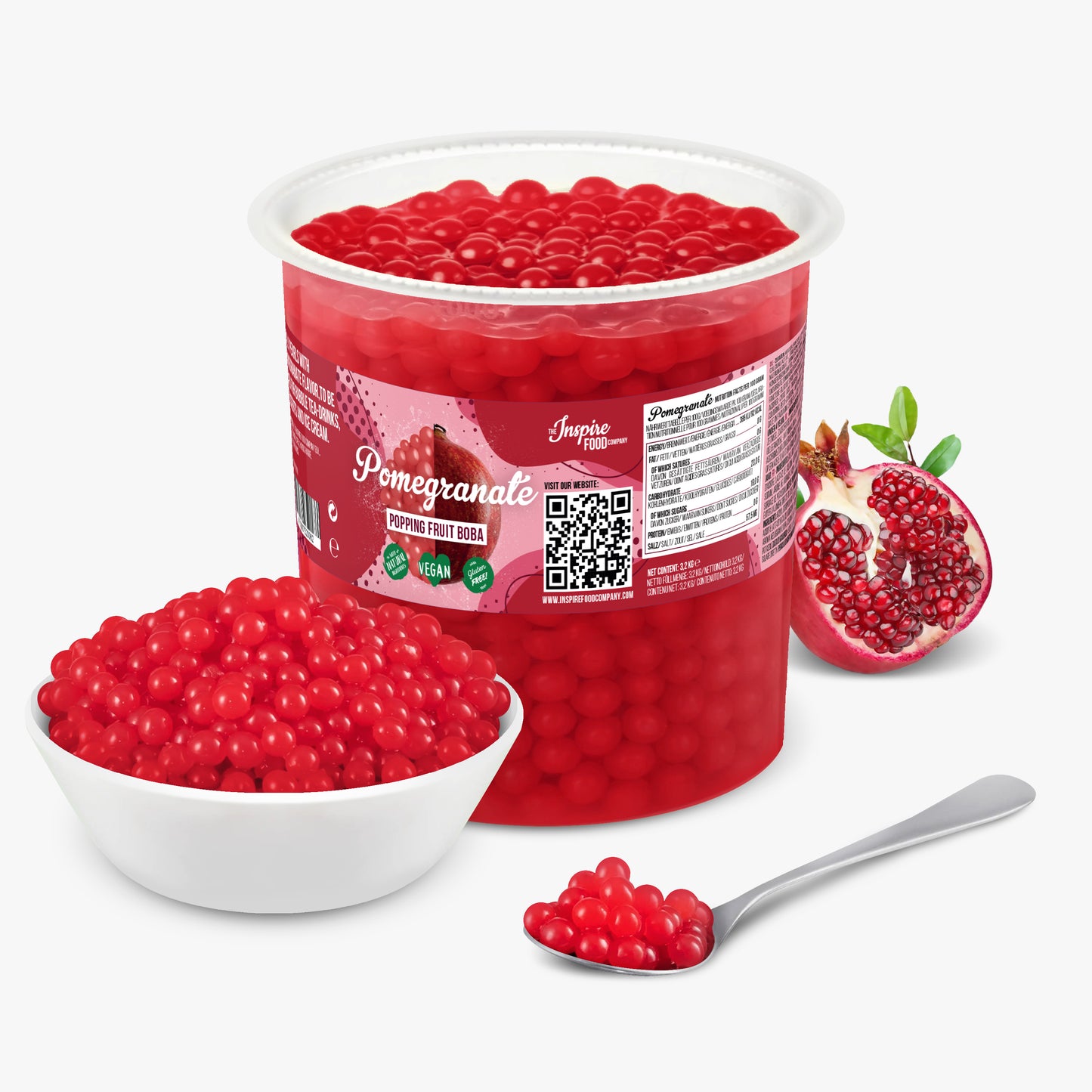 Pomegranate Popping Boba - Fruit Pearls