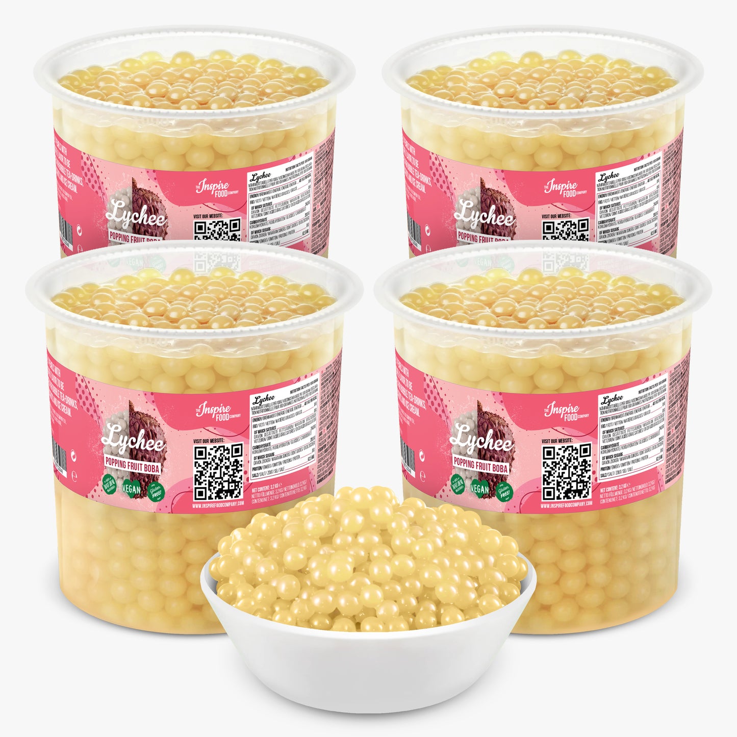 Lychee Popping Boba - Fruit Pearls