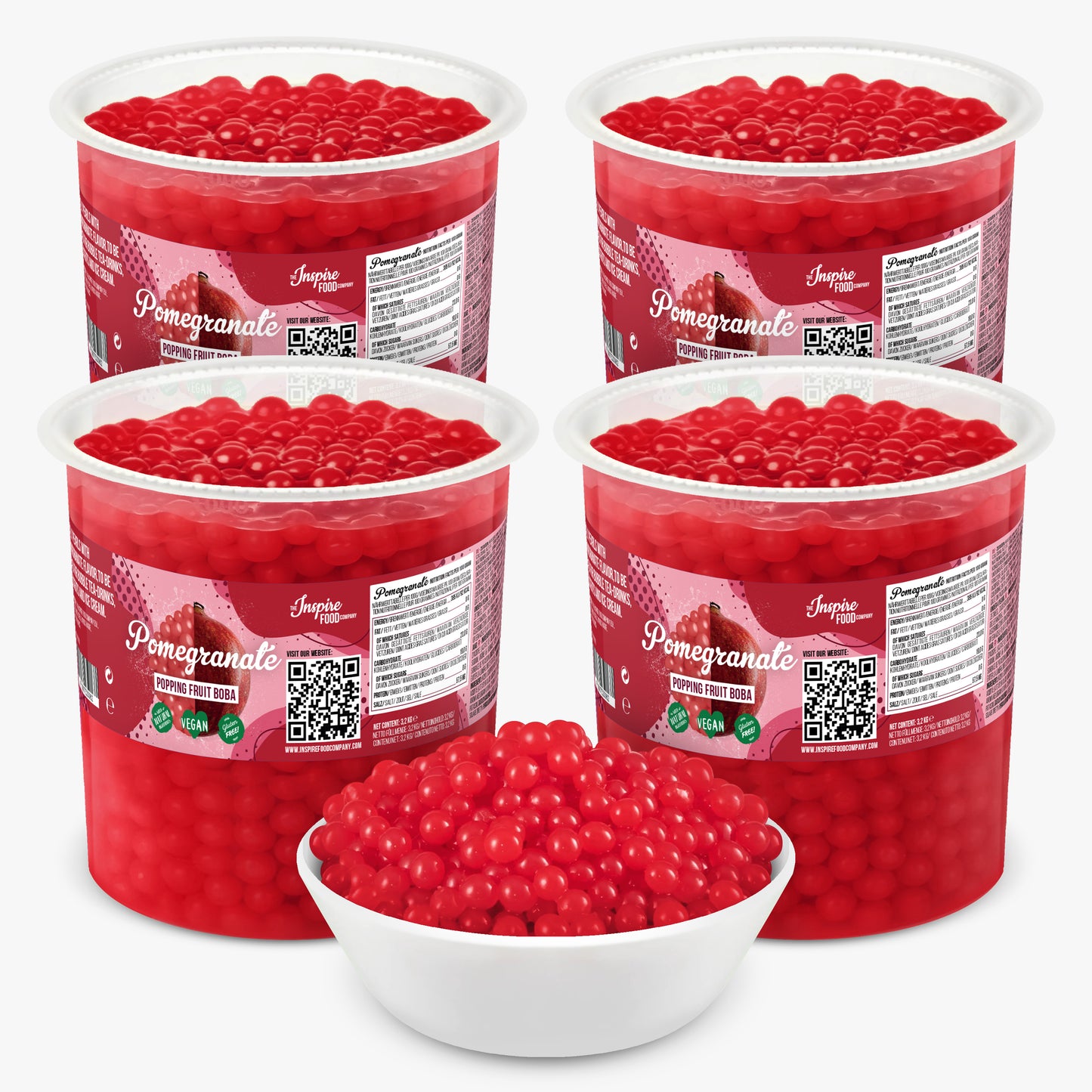 Pomegranate Popping Boba - Fruit Pearls