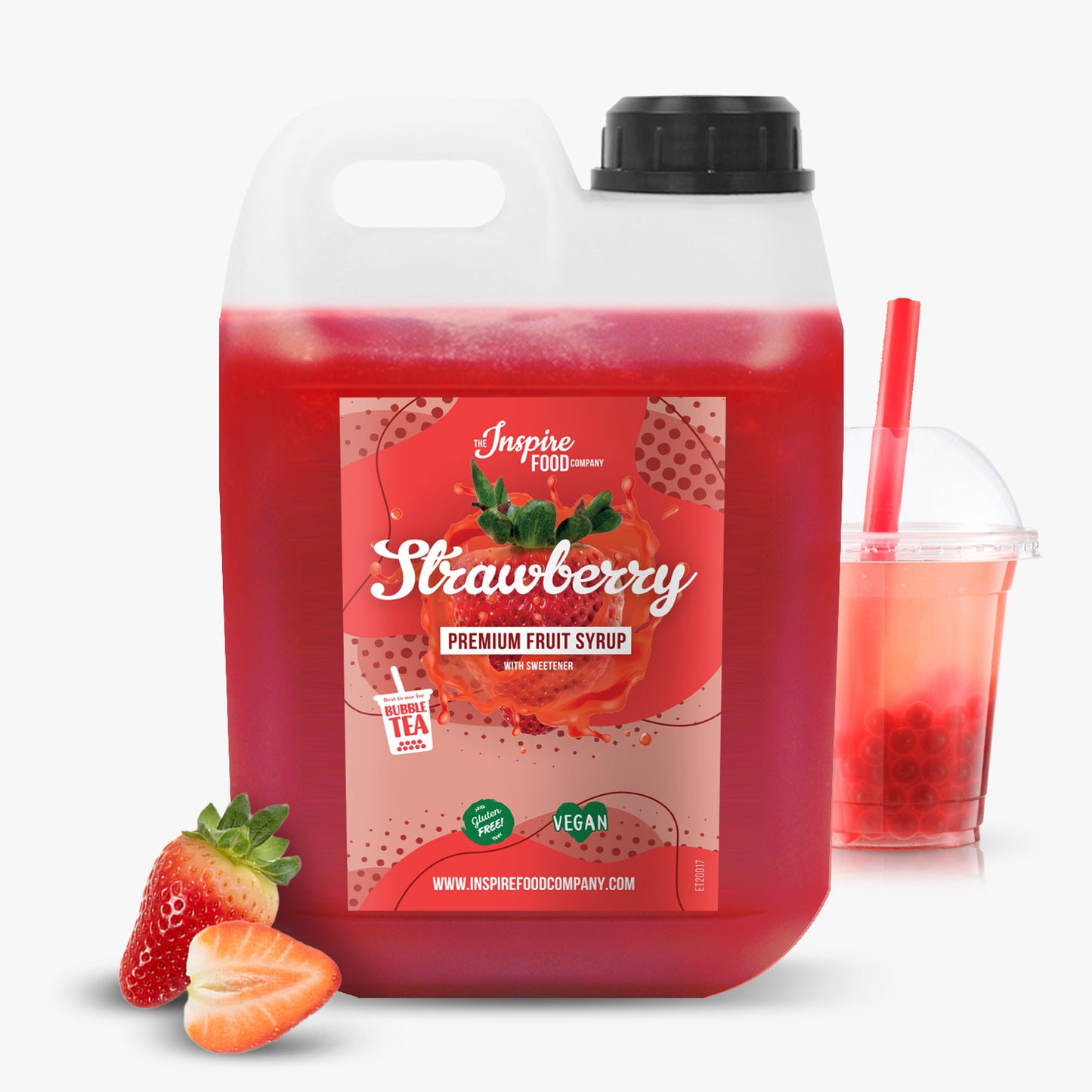 Strawberry Fruit Syrup - Natural Colouring