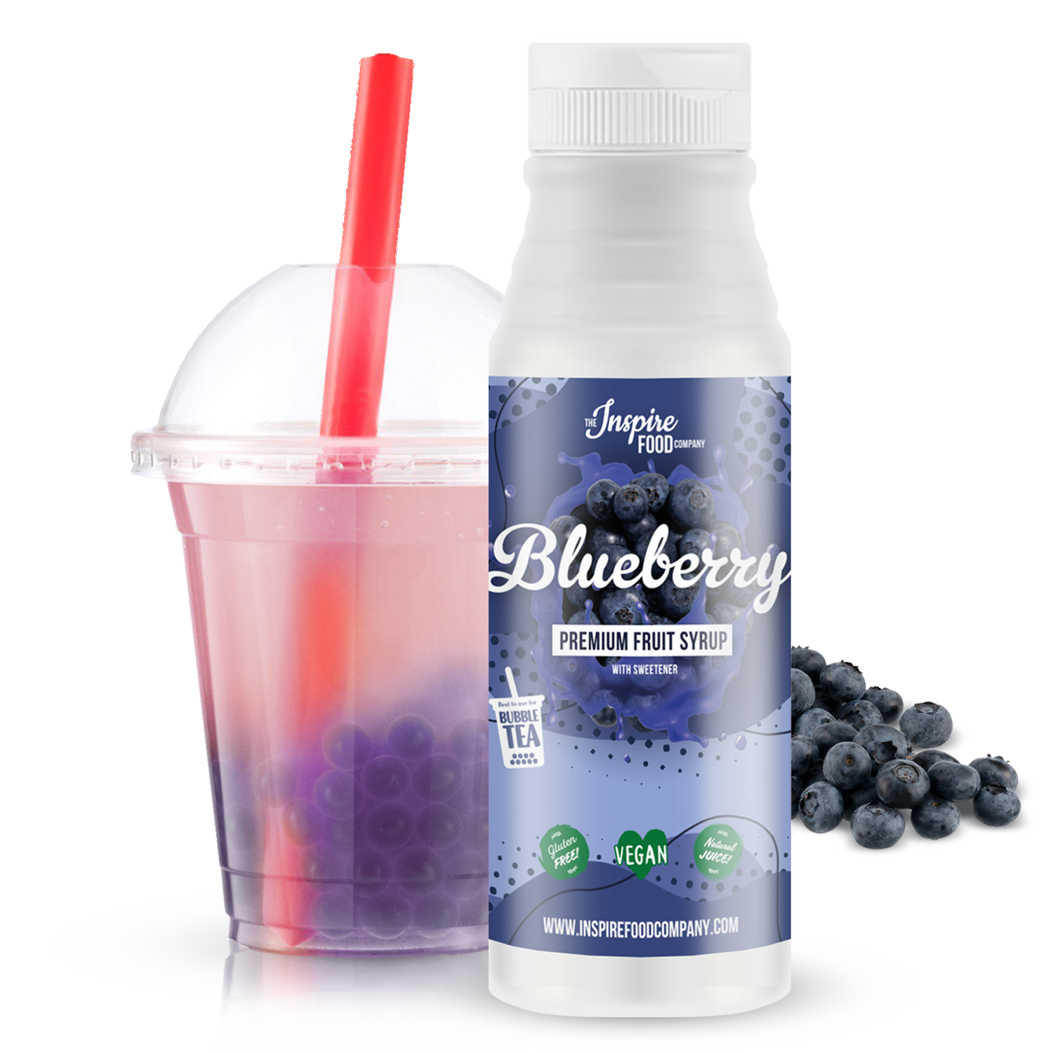 Blueberry Fruit Premium Syrup - No Colourants