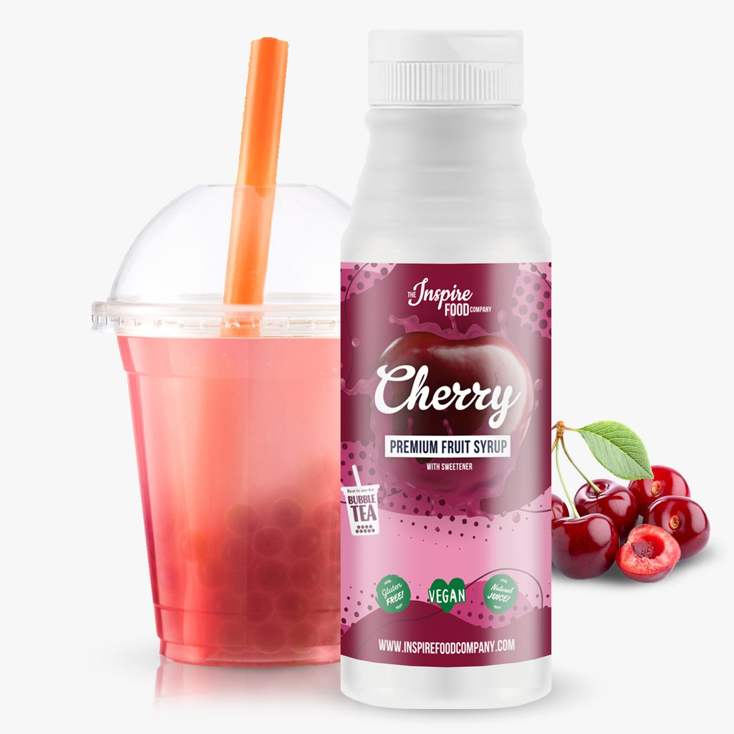 Cherry Fruit Syrup - Natural Colouring
