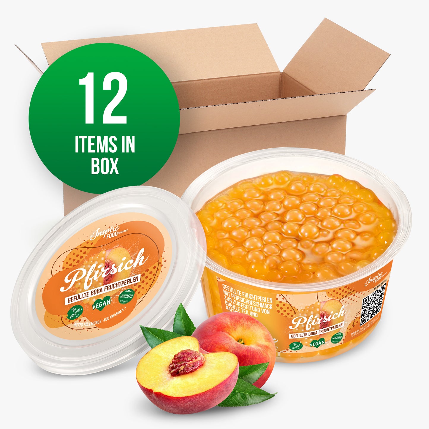 Peach Popping Boba - Fruit Pearls