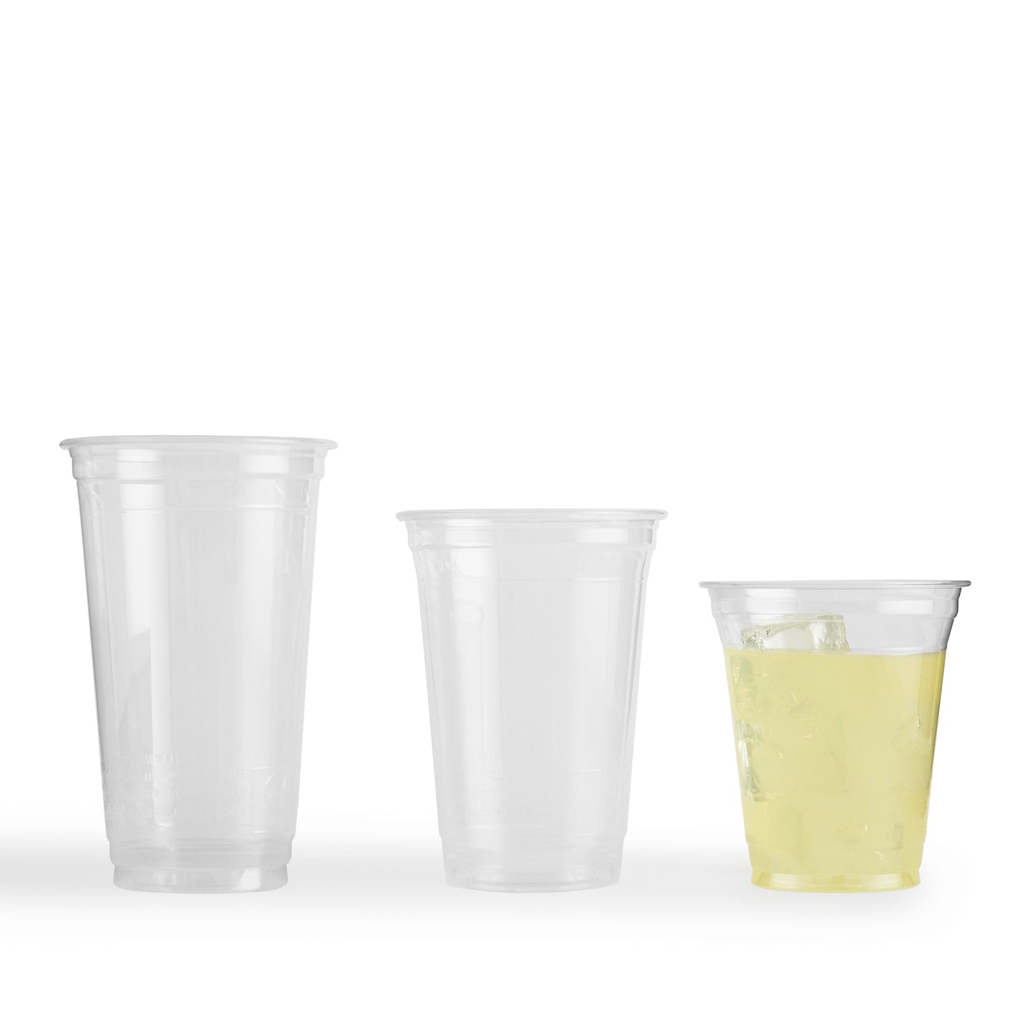 PLA - Gobelets biodégradables 400 ml transparents
