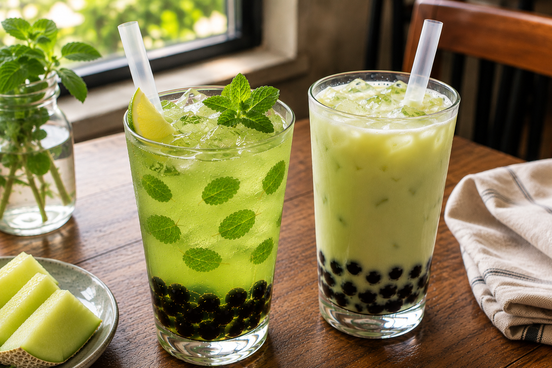 Melon Mint Tapioca Iced Tea: New Summer Highlight