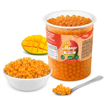 Afbeelding in Gallery-weergave laden, Mango Popping Boba - Fruitparels - KORTE HOUDBAARHEID
