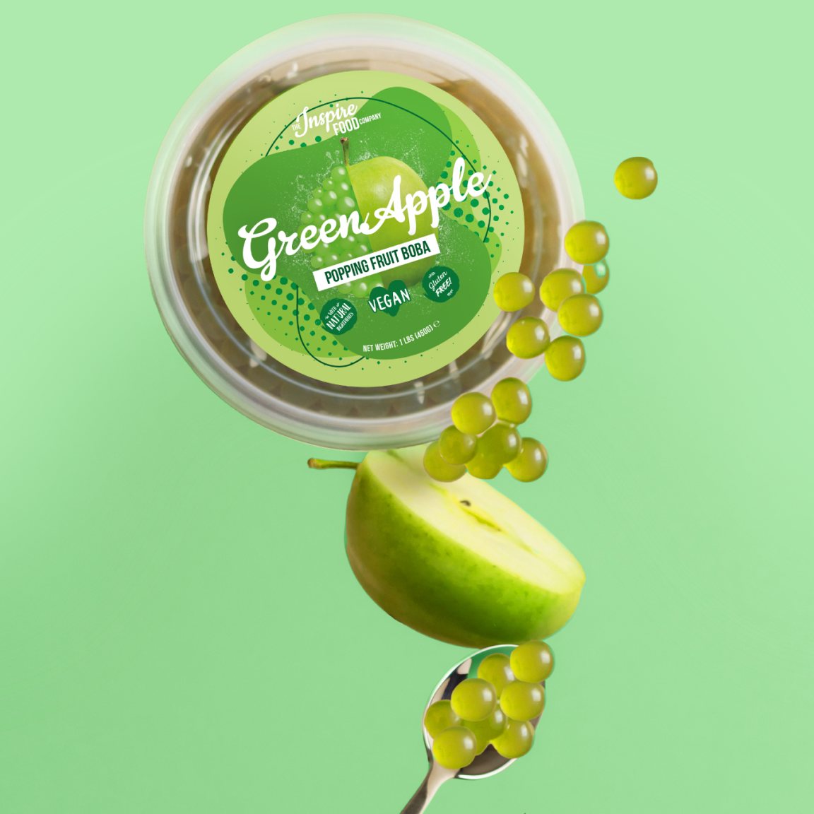 Popping Boba à la Pomme Verte - Perles de fruits