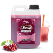 Load image into Gallery viewer, Cherry Fruit Syrup - Natural Colouring
