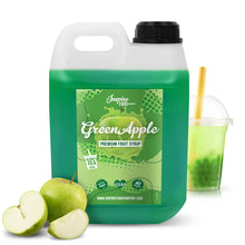 Load image into Gallery viewer, Green Apple Fruit Syrup - Artificial Coloring
