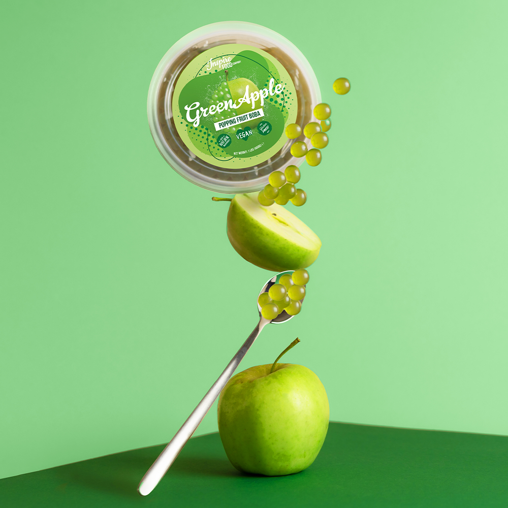 Grüner Apfel Popping Boba - Fruchtperlen