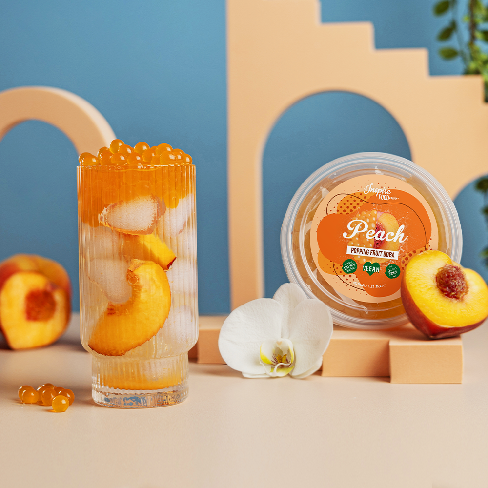 Pfirsich Popping Boba - Fruchtperlen