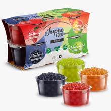 Load image into Gallery viewer, Fruit Pearls 4 Pack Mix - 100 g Cups
