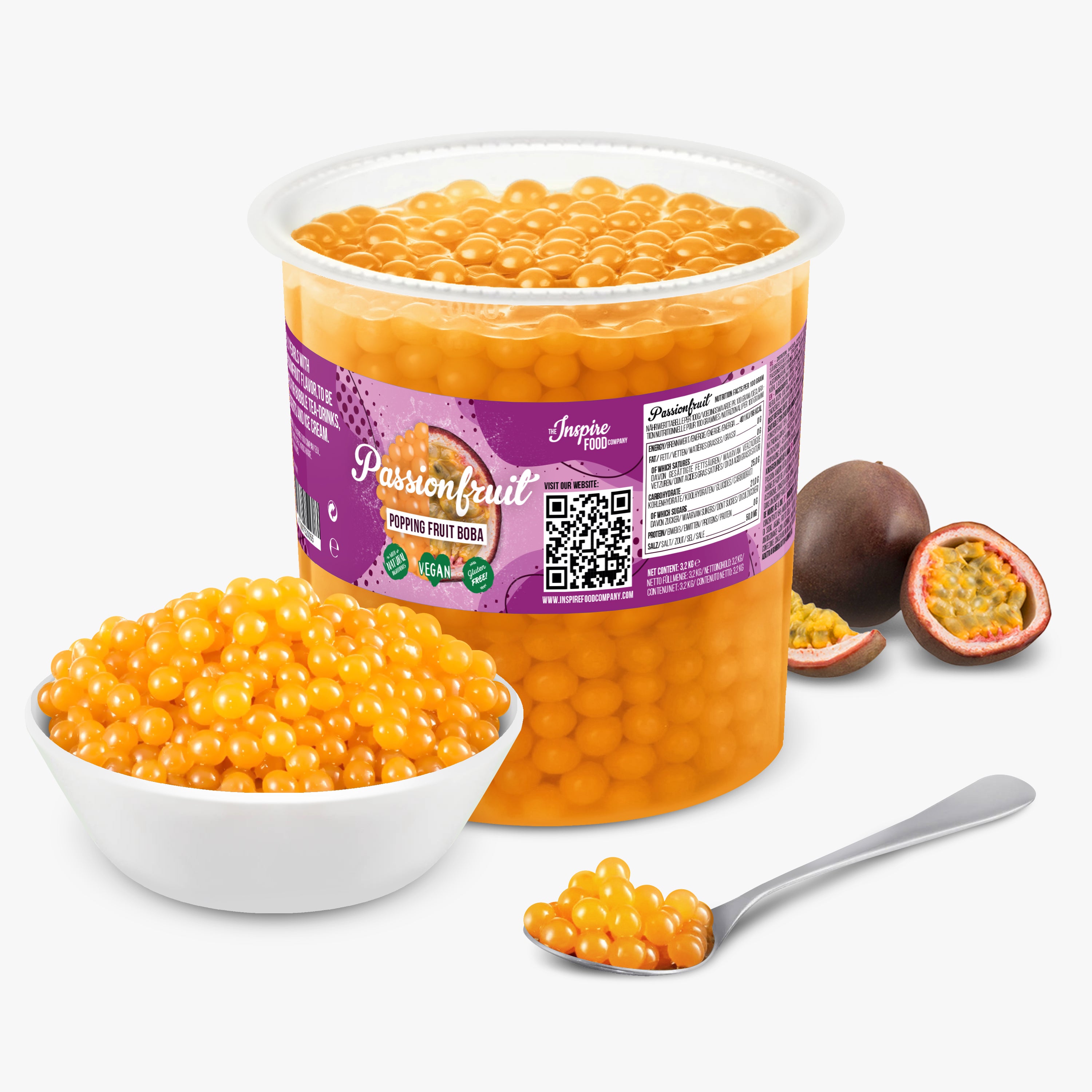 Passion Fruit Popping Boba - Fruit Pearls