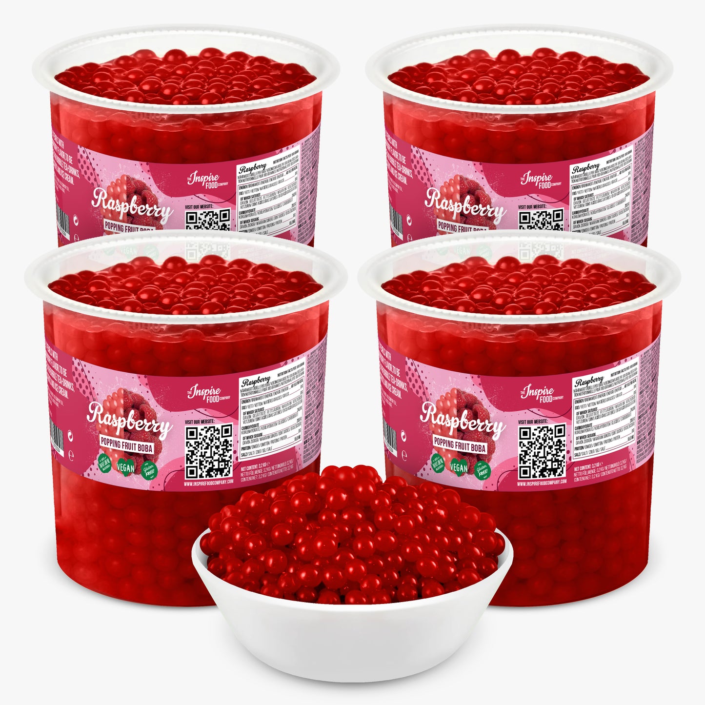 Frambozen Popping Boba - Fruitparels