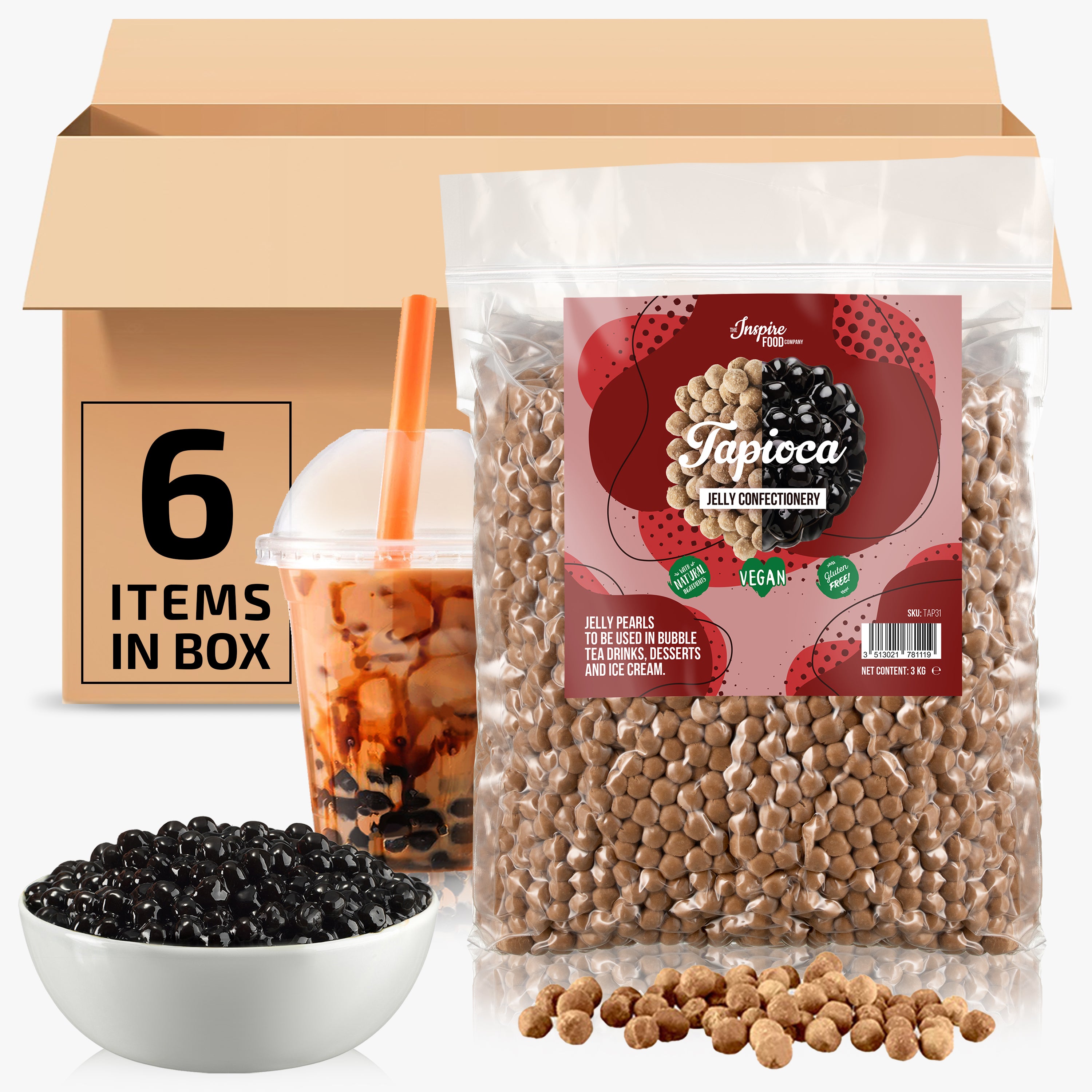 tapioka perlen aufbewahrung Großpackung Tapioka Perlen für Bubble Tea online kaufen – The Inspire Food Company