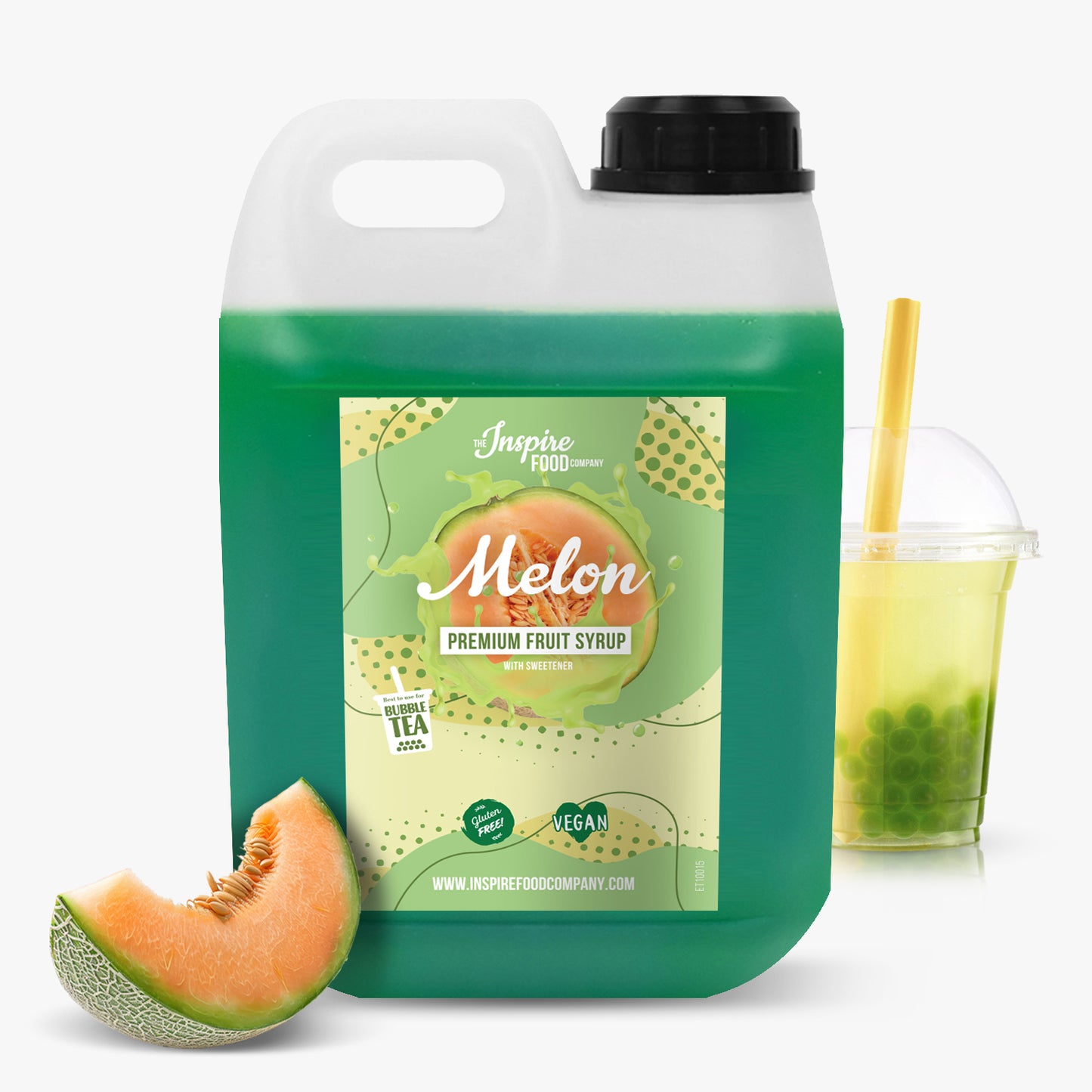 Honeydew Fruit Syrup - Natural Colouring