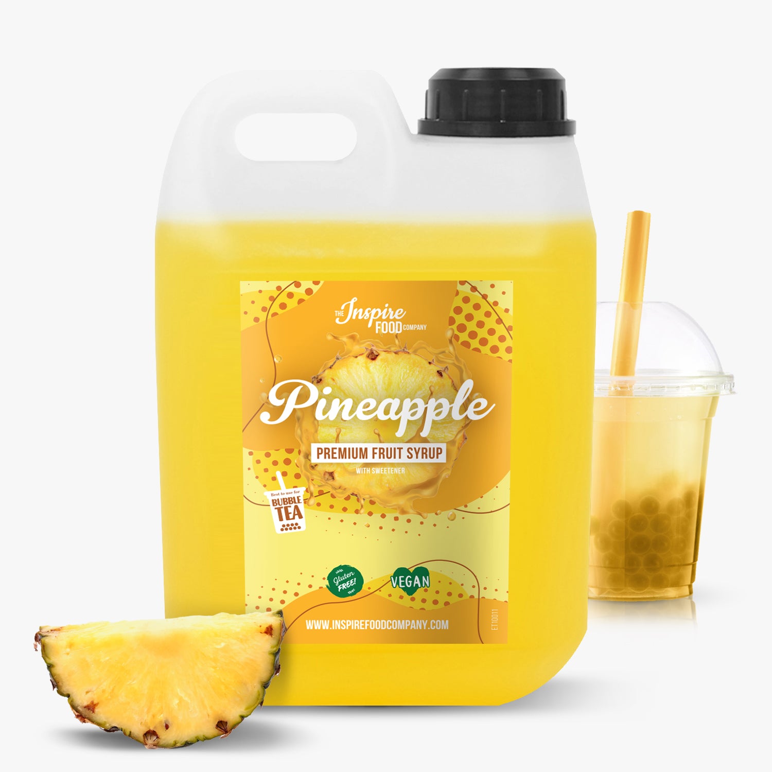 Sirope de Fruta de Piña - Colorante Natural