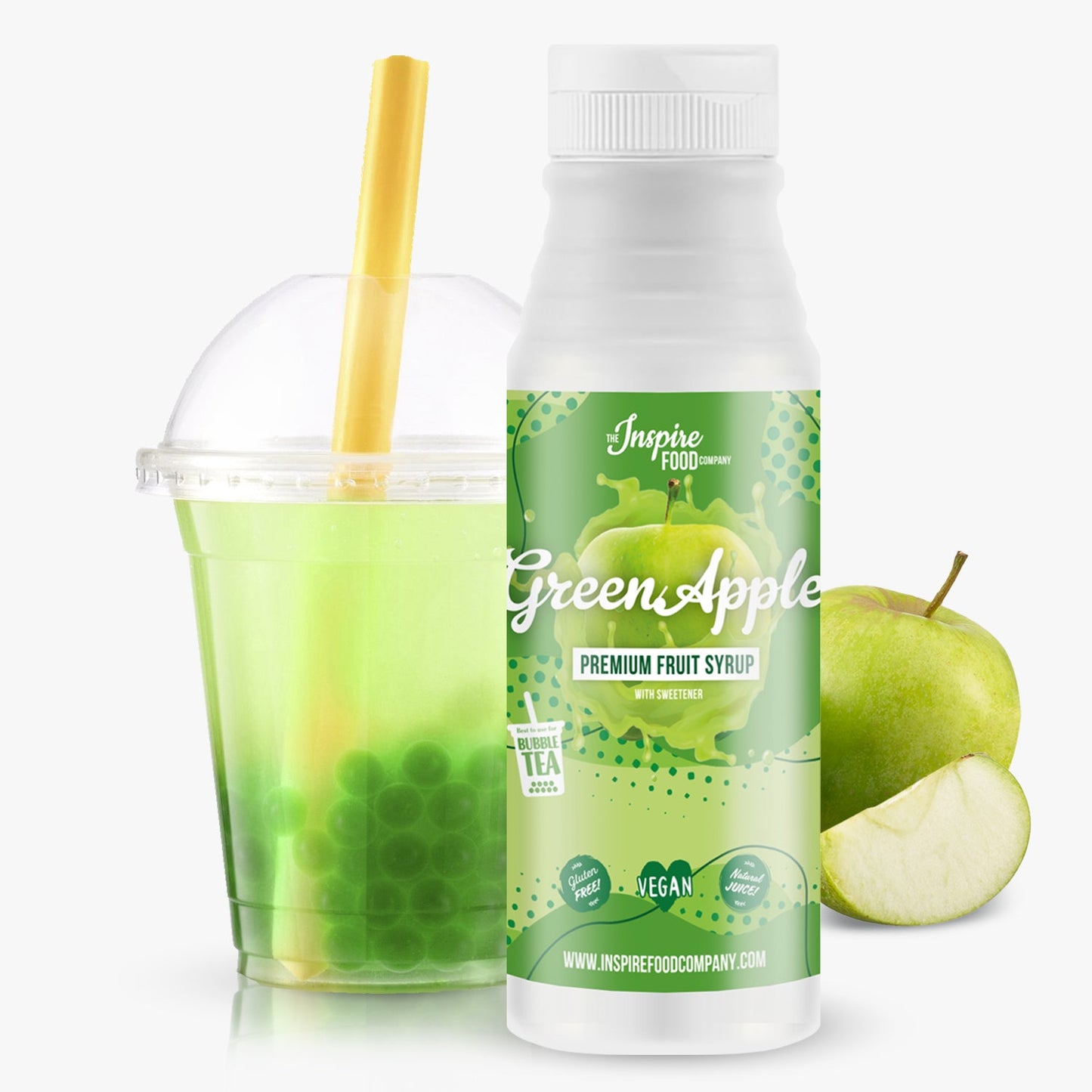 Green Apple Fruchtsirup – Mit Farbstoffen – KURZES VERFALLSDATUM