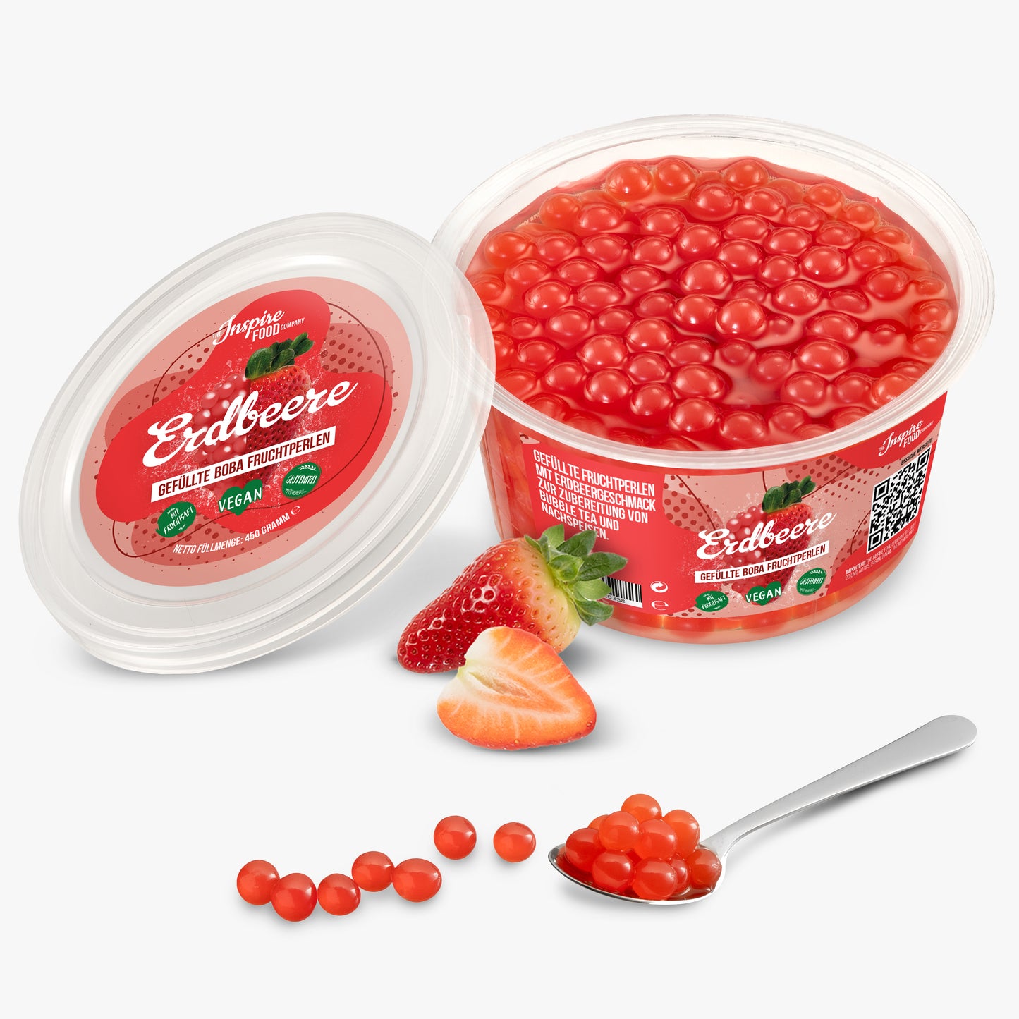 Strawberry Popping Boba - Fruit Pearls